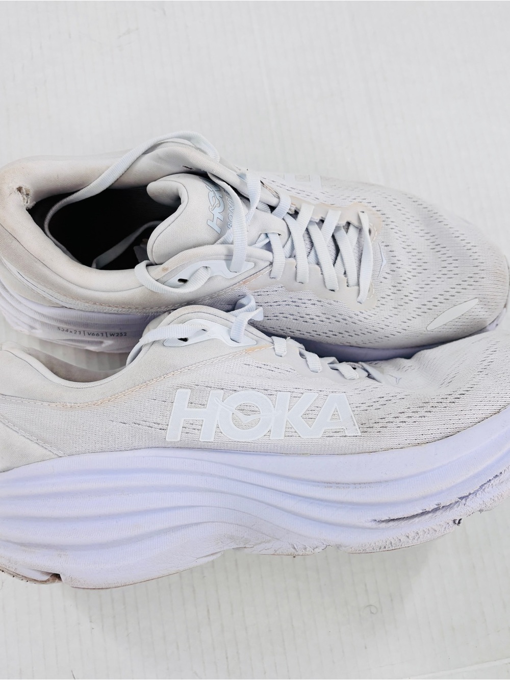Hoka Running shoes white size 10.5B - Picture 6 of 11